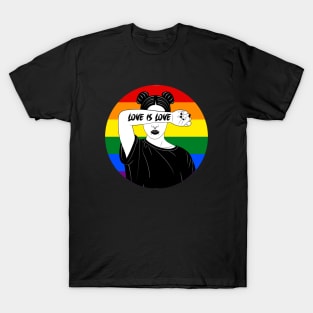 Love is love, lgbt community, human. T-Shirt